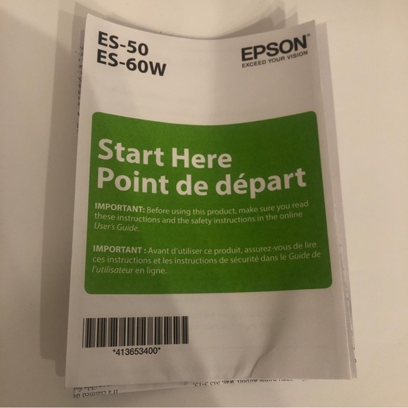 Epson ES-50 WorkForce Portable Color Document Business ID Card Scanner Black - Picture 8 of 11